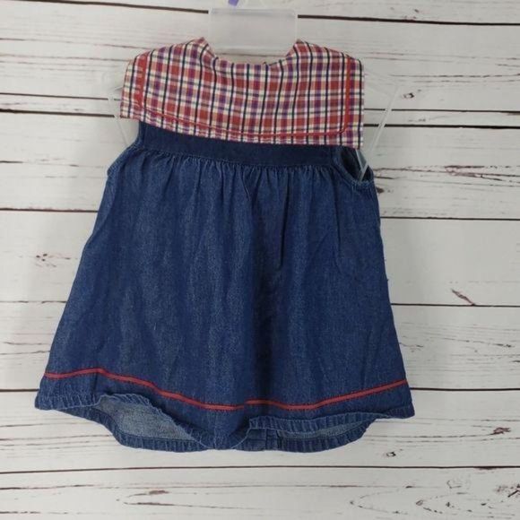 Class Club Baby vtg 90s Blue Jean Button Up dress - Picture 5 of 6